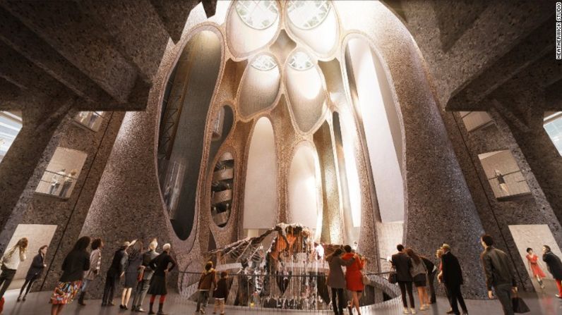 La fachada del Zeitz MOCAA fue diseñada por el Heatherwick Studio, de Londres, que rescató numerosos elementos históricos del edificio original, incluyendo una red de enormes tubos de concreto.