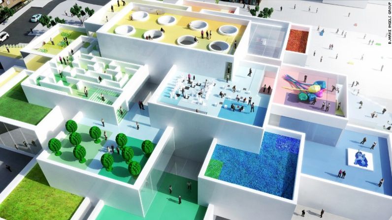 La nueva maravilla arquitectónica de los daneses de Bjarke Ingels Group (BIG) es la Casa LEGO. El diseño exclusivo de este edificio le rinde homenaje al famoso juego infantil, con módulos articulados y terrazas escalonadas.