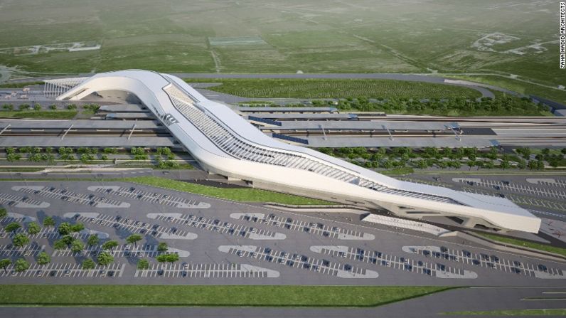 La estación Nápoles-Afragola para el Tren de Alta Velocidad ve la luz al final de un túnel larguísimo. Cuando esté lista, conectará por primera vez a Nápoles con Roma en tren de alta velocidad.