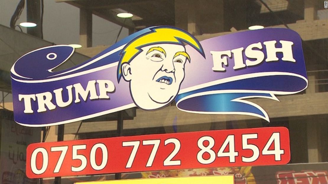 Este es el logo del restaurante temático de Donald Trump que se inauguró en la ciudad de Dohuk, en el norte de Iraq.