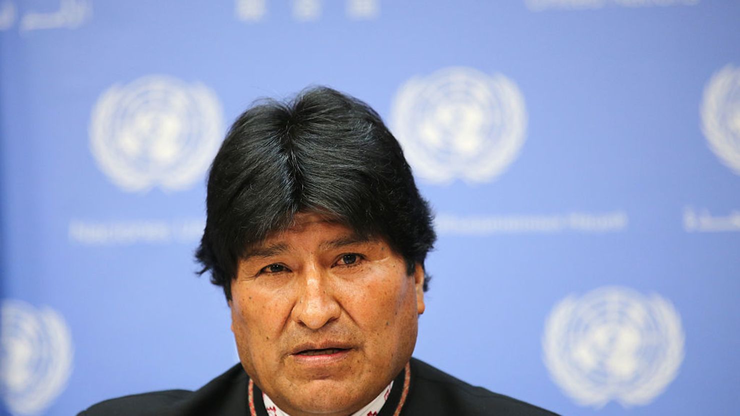 El presidente de Bolivia Evo Morales en las Naciones Unidas el 21 de abril de 2016.