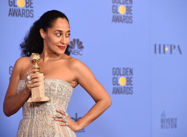 Tracee Ellis Ross ganó el galardón como Mejor Actriz en serie musical o comedia por ‘Black-ish’.