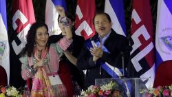 Daniel Ortega, presidente de Nicaragua, y Rosario Murillo, esposa de Ortega y vicepresidenta del país.