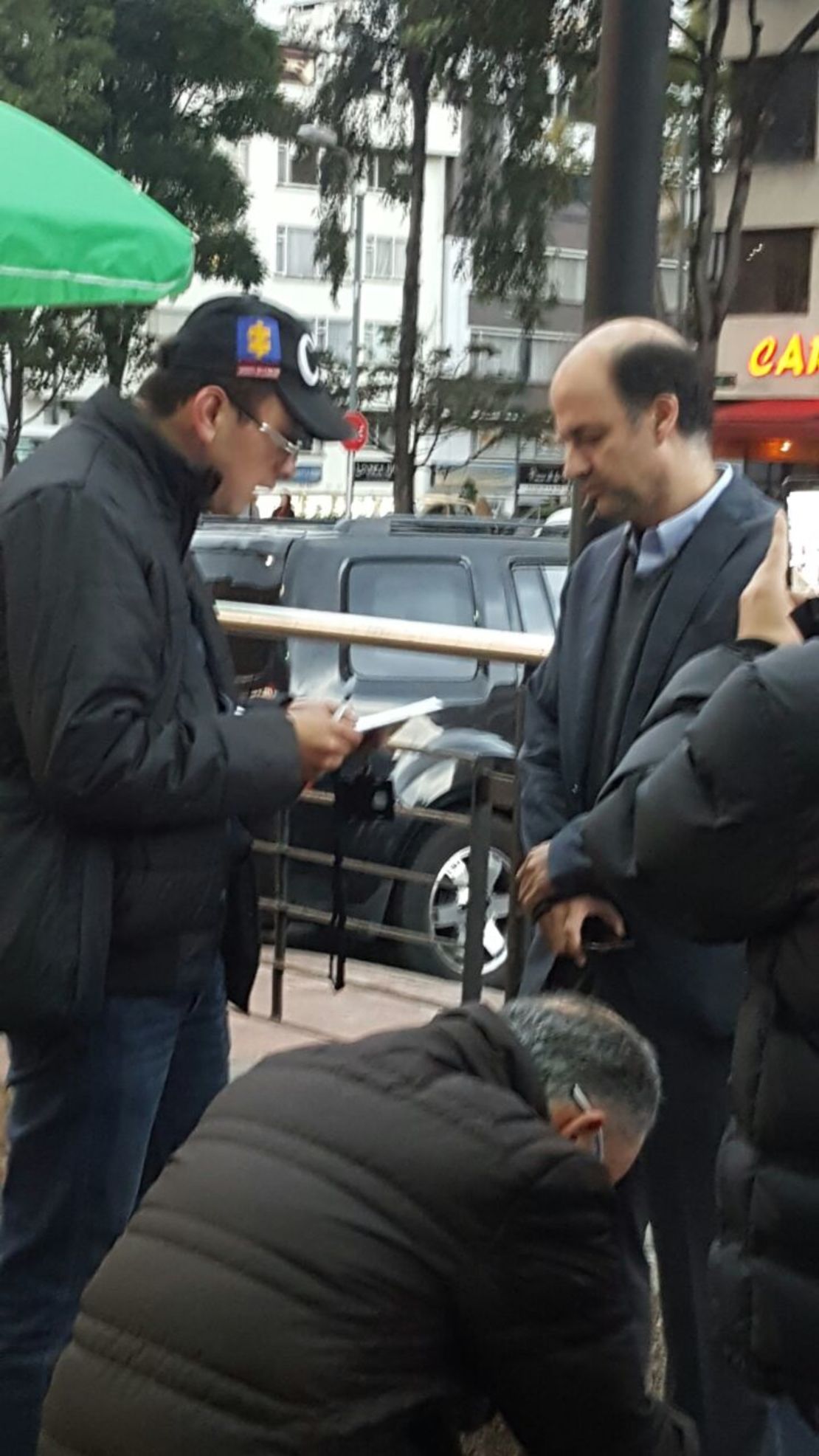 El exviceministro Gabriel García Morales, al momento de su captura.