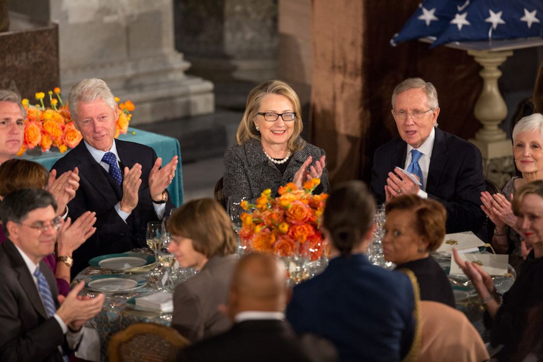 WASHINGTON, DC - JANUARY 21:  the Inaugural Luncheon in Statuary Hall on inauguration day at the U.S. Capitol building January 21, 2013 in Washington D.C. U.S. President Barack Obama, will be ceremonially sworn in for his second term today.