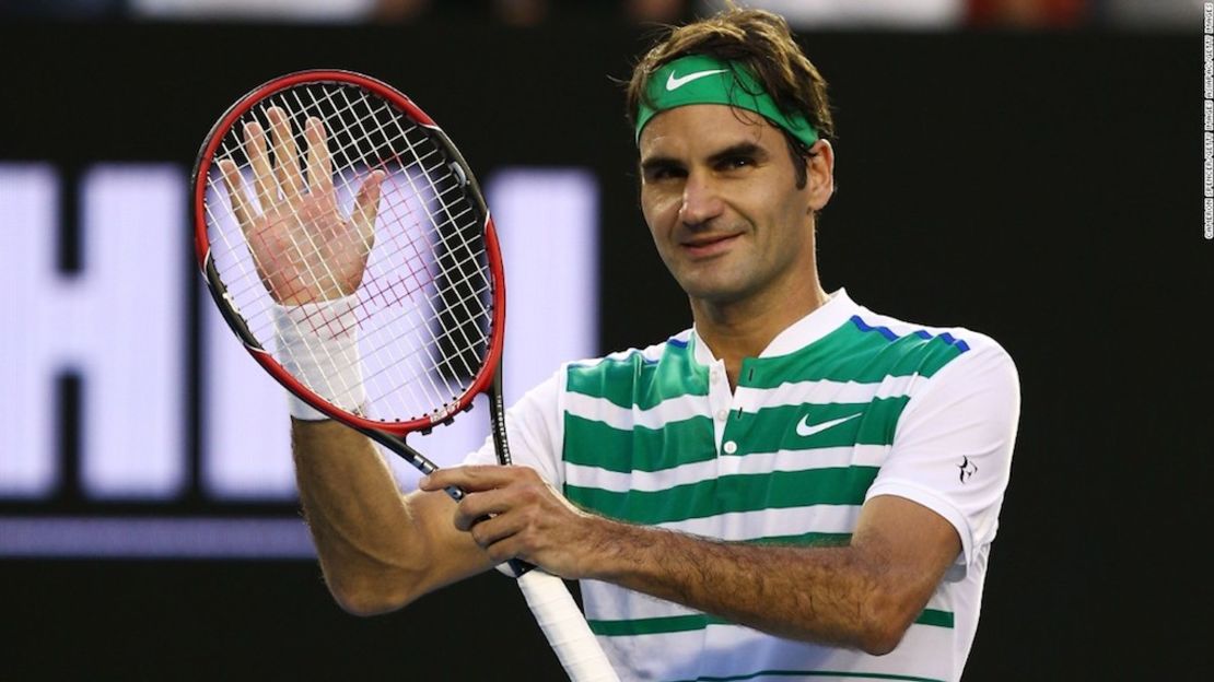 Roger Federer en el Abierto de Australia en enero de 2016.