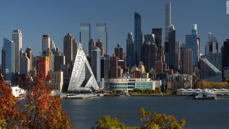 Otro de los nominados a los Premios Beazley al diseño del año fue este edificio de la firma Bjarke Ingels, en Manhattan (Nueva York).