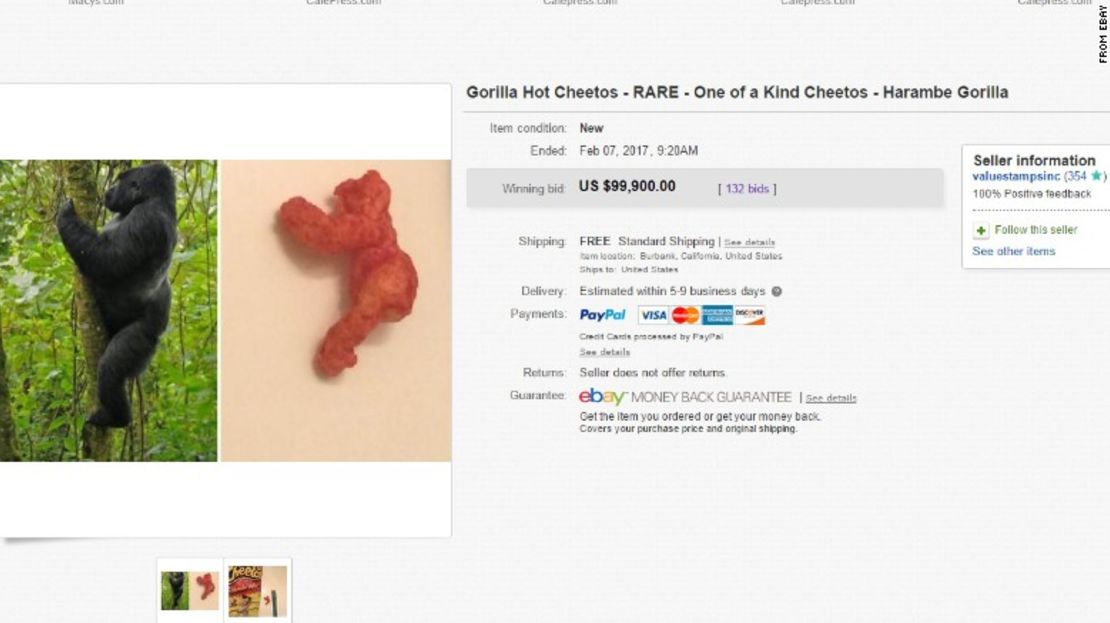 CNNE 377374 - cheeto-harambe-dolares-ebay-estados-unidos