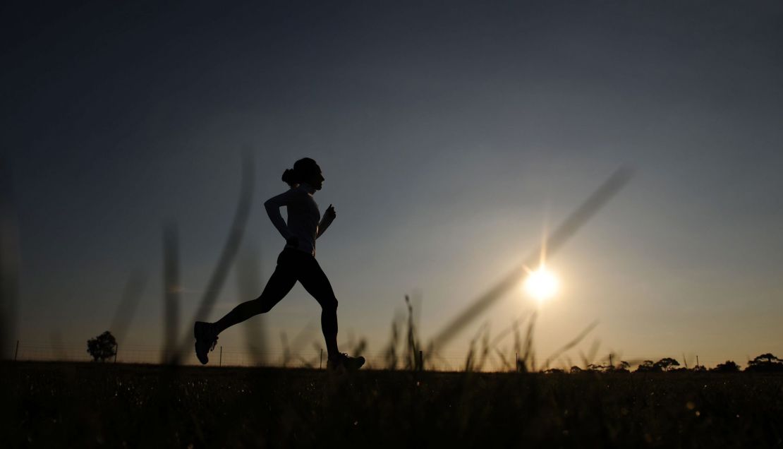 CNNE 377591 - marathon runner lisa jane weightman training in parkville in preparation