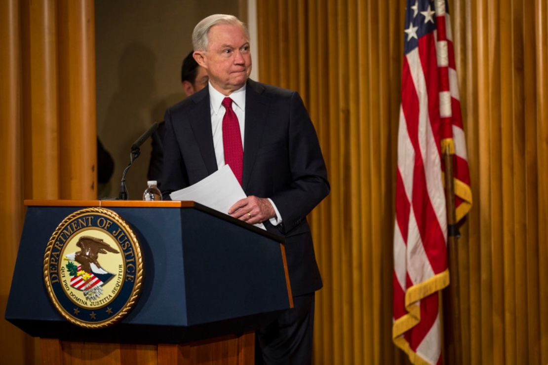 Jeff Sessions, secretario de Justicia de Estados Unidos.