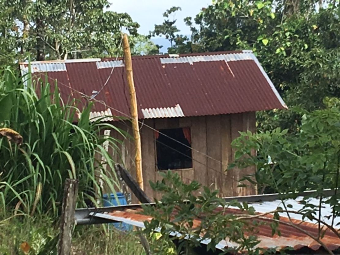 La humilde casa de la familia.