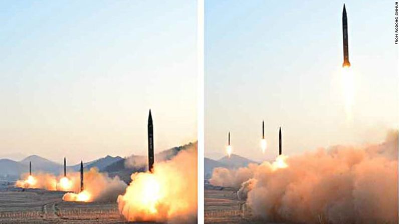 Corea del Norte lanzó cuatro misiles hacia la costa de Japón.