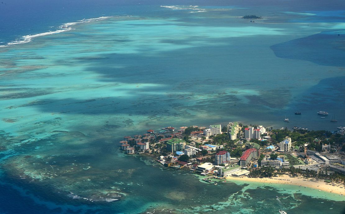 Vista aérea de San Andrés