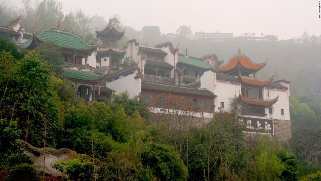 El Templo Zhangei en su ubicación actual.