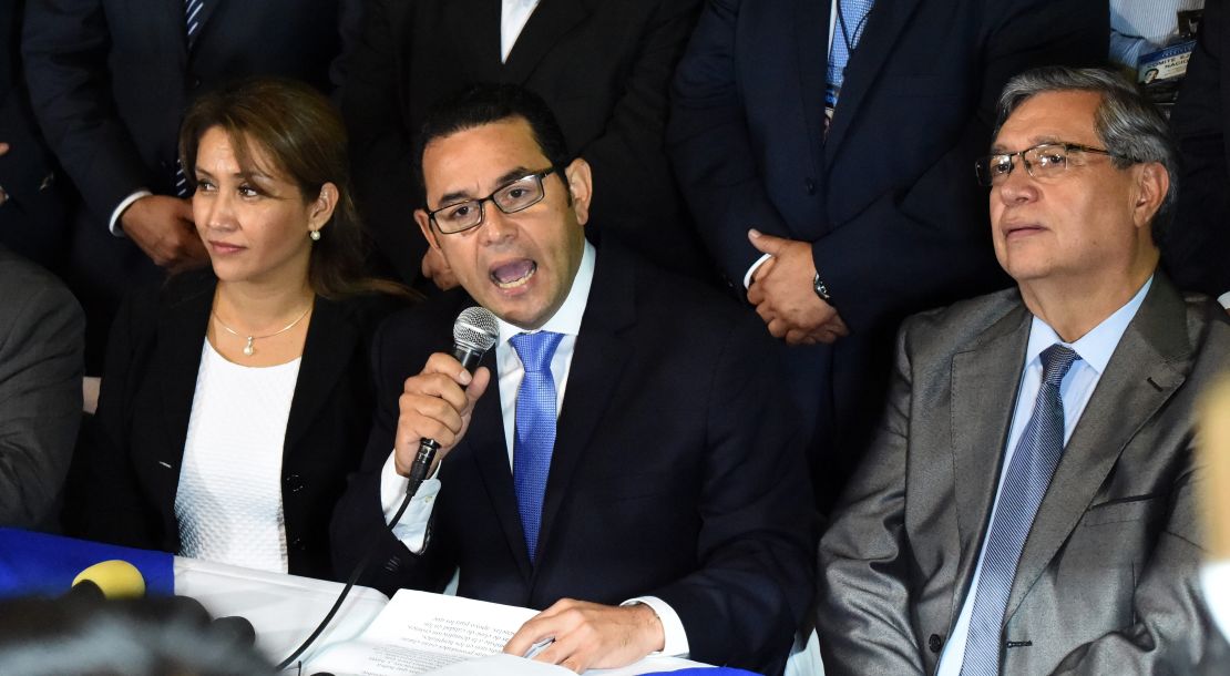 Jimmy Morales, presidente de Guatemala.