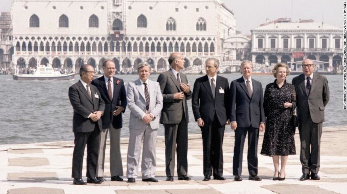 Cumbre del G7 en Venecia, Italia, en 1980.