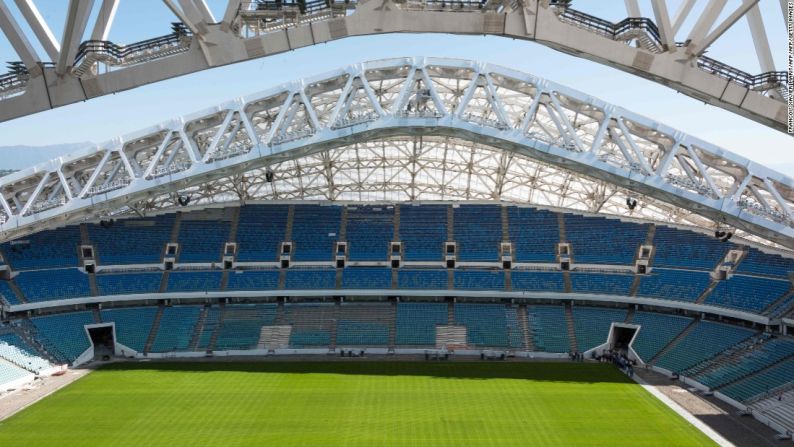 Programación de partidos en el estadio de Sochi: Ronda de grupos y semifinales. Copa del Mundo: Ronda de grupos. octavos de final y cuartos de final. Legado: En el recinto con capacidad para 47.700 espectadores se organizarán campamentos de entrenamiento y partidos oficiales de competencia de la selección rusa.