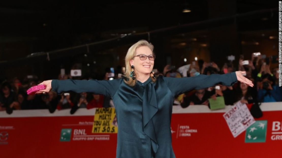 Meryl Streep camina por la alfombra roja durante el Festival de Cine de Roma (Italia), el 20 de octubre del 2016.