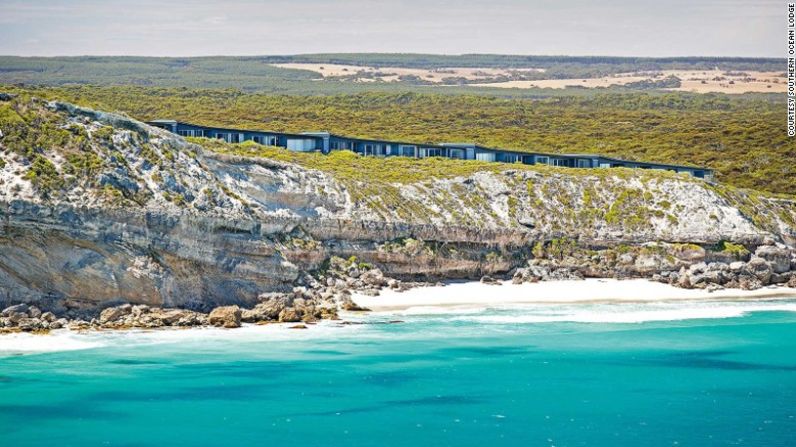 Hospedaje Southern Ocean (Australia): Construido sobre acantilados cubiertos de matorrales, en el extremo suroeste de la Isla Canguro de Australia, este resort es otro lugar que ofrece vistas increíbles.