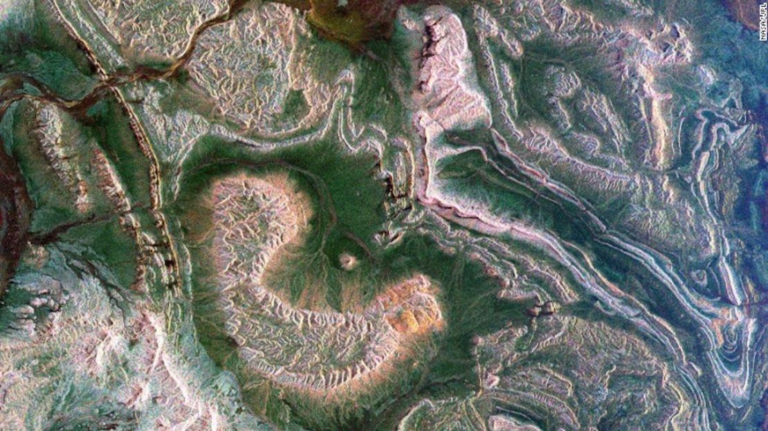 Esta imagen de 1999 muestra las montañas Atlas y algunas partes de Marruecos.