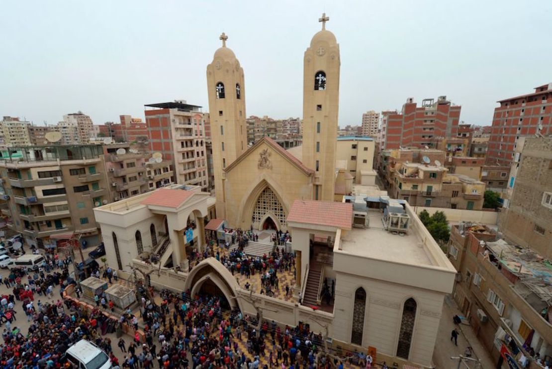 Imagen de la iglesia copta en Tanta, Egipto.