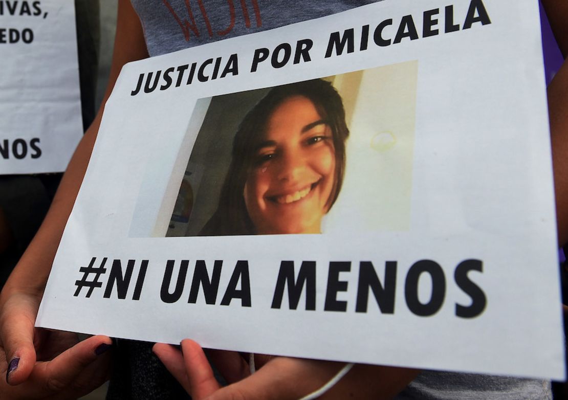 En Argentina se han realizado varias marchas para protestar por el asesinato de Micaela García.