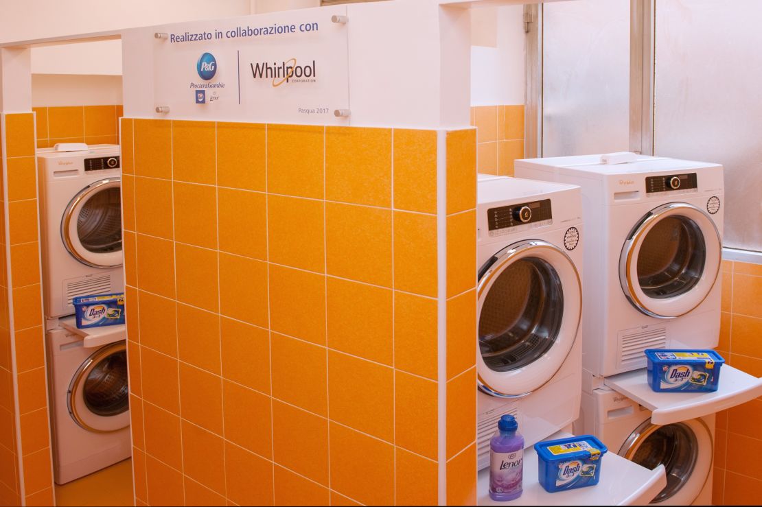 CNNE 397624 - pope opens free laundromat for rome's poor