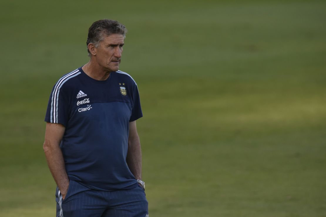 Edgardo Bauza, saliente seleccionador argentino.