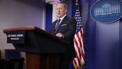 Sean Spicer, secretario de prensa de la Casa Blanca.