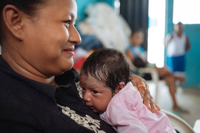 Yajaira Altafulla, la madre de Milagro, la bebé que sobrevivió al terremoto. Foto de mayo de 2016.