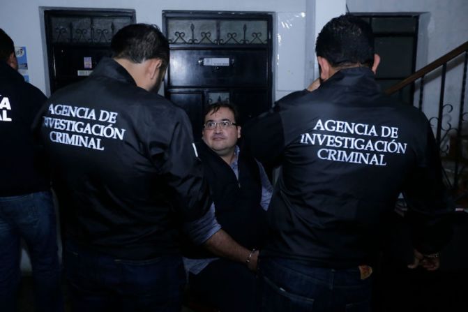 Después de su captura, Duarte fue trasladado a una cárcel en Ciudad de Guatemala, dijeron autoridades.