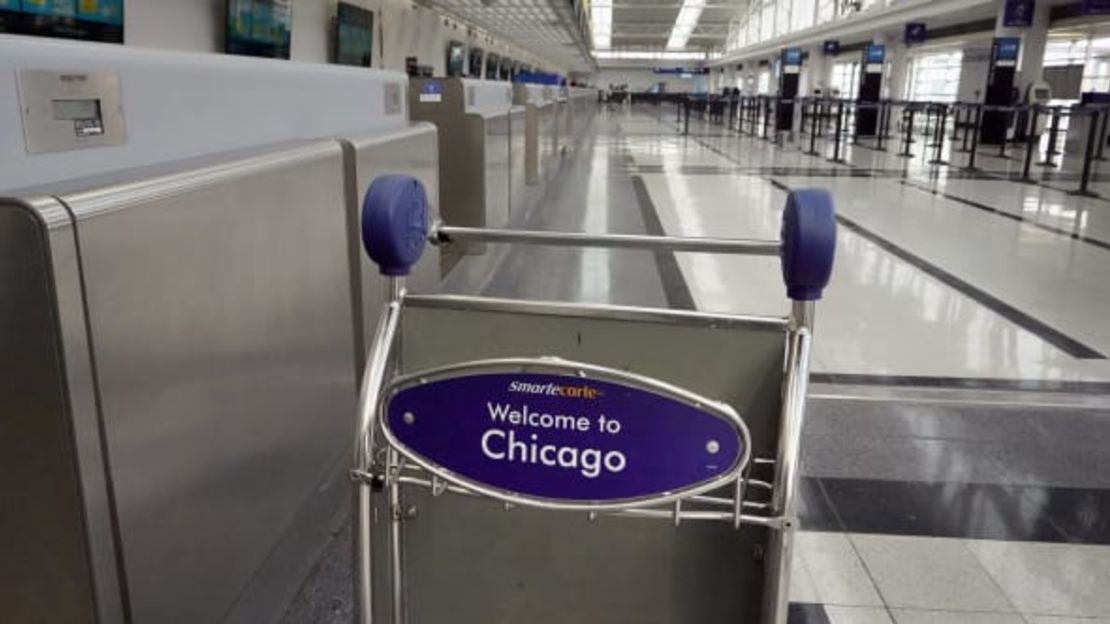 El usualmente ocupado aeropuerto O'Hare de Chicago ha visto una caída del tránsito de pasajeros debido a la pandemia. Foto: Scott Olson/Getty Images