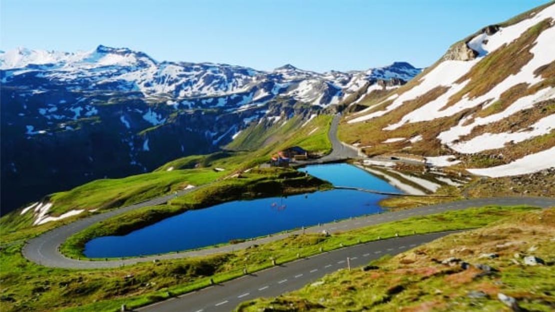 La ruta alpina Großglockner en Austria.