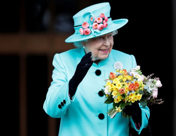 La reina en su cumpleaños número 91, en 2017.