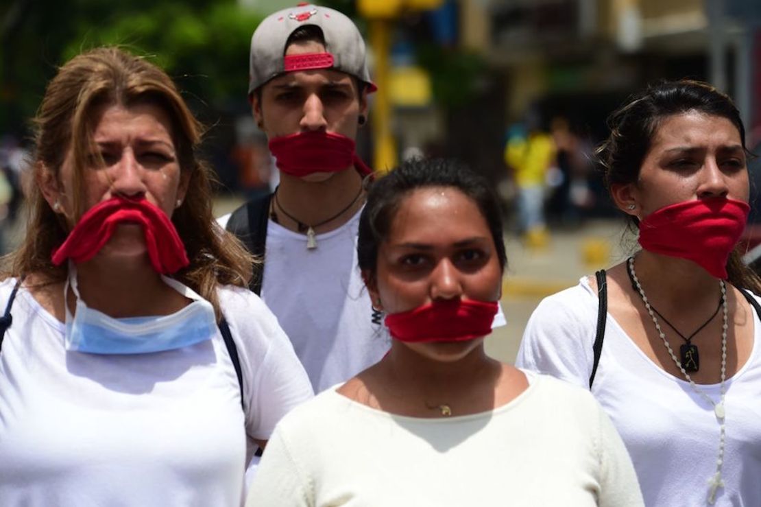 Marcha del Silencio en Caracas.