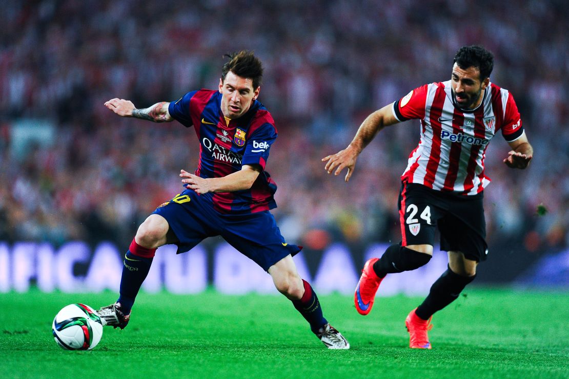 Messi en la jugada del gol contra el Athletic Club de Bilbao, el 30 de mayo del 2015.