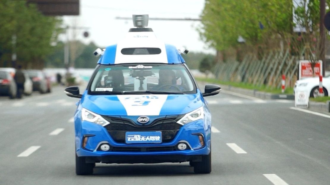 Este es el auto de pruebas de Baidu con el que esa compañía china quiere entrar a la industria de carros autónomos. Samsung recibió este lunes la aprobación para iniciar esas pruebas.