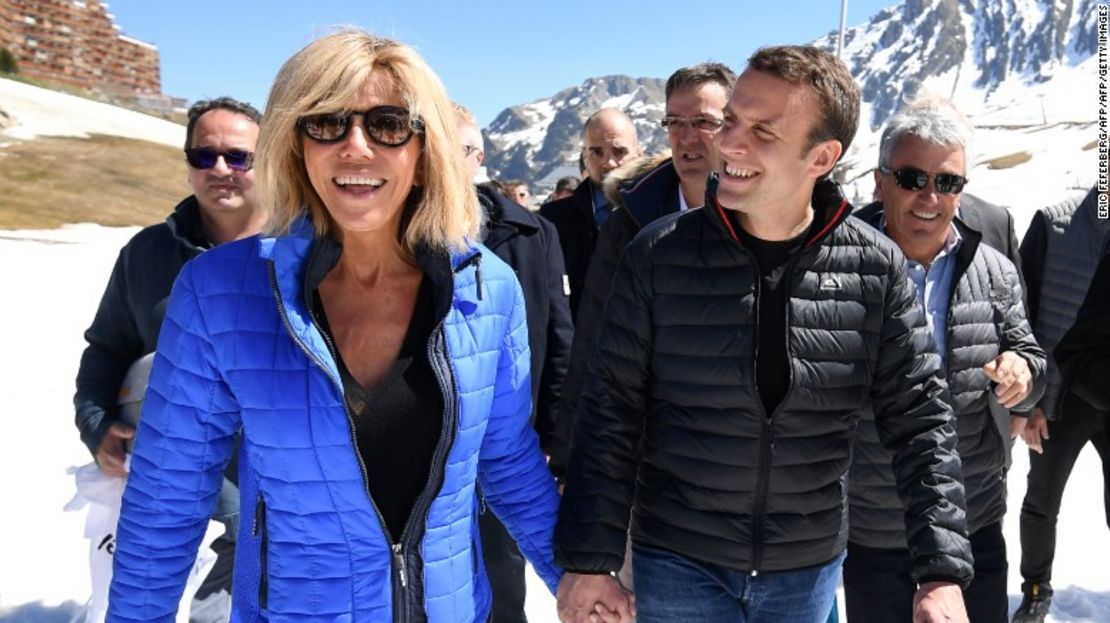 Brigitte y Emmanuel Macron.