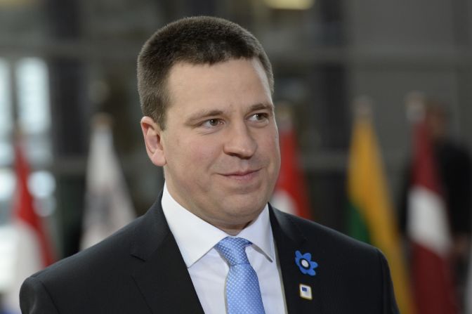 Jüri Ratas, el primer ministro de Estonia, es el sexto jefe de Estado más joven. Tiene 38 años. Llegó a su cargo el 5 de noviembre de 2016.