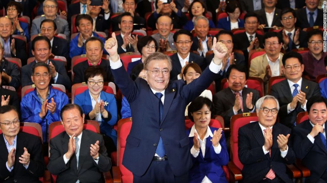 Moon Jae-in declara su victoria en las elecciones de Corea del Sur.