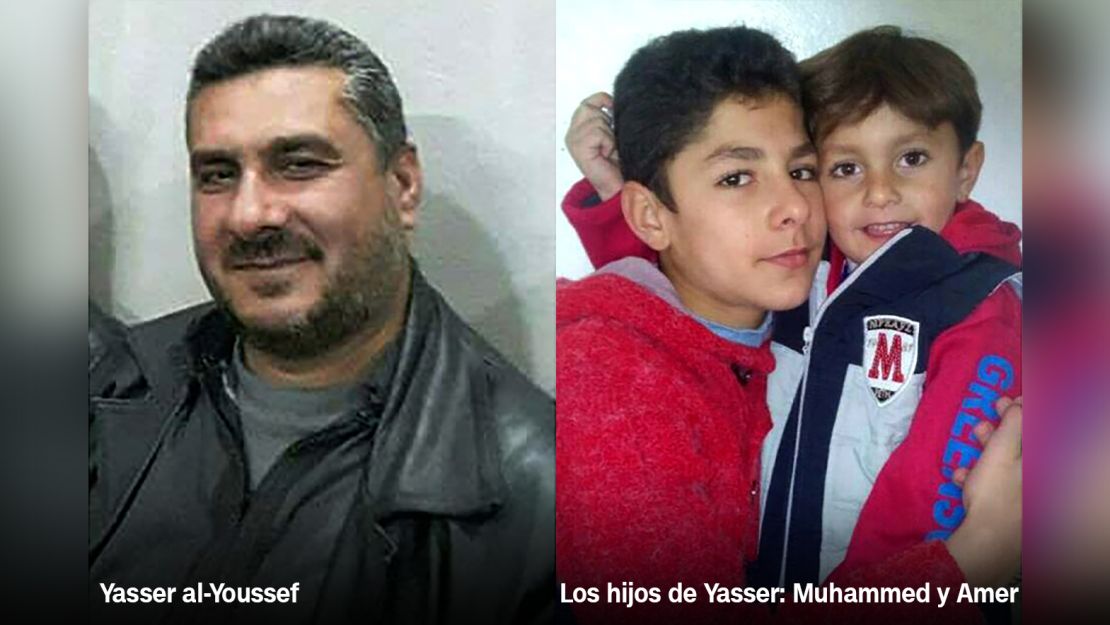 Dos de los hijos de Yasser, Muhammed, de 12 años, y Amer, de 4, también murieron en el ataque