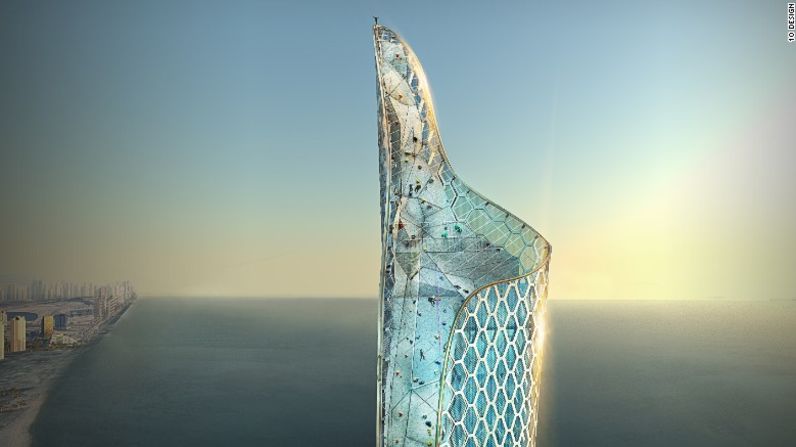 A medida que se acumulan más y más torres, y se elevan más y más las alturas, gracias al diseño o a la coincidencia Dubai se ha vuelto el lugar ideal para los adictos a la adrenalina. La firma de arquitectura 10 Design propuso construir una colosal torre para hacer saltos de base en el malecón de Dubai. De 304 metros de altura, el diseño presenta varias plataformas para saltar, paredes interiores de escalada en roca y puntos de rápel, junto con una sala de conciertos, torres residenciales y un espacio comercial adjunto. Mira en la siguiente galería más fotos de deportes extremos que puedes practicar en esta ciudad desértica.