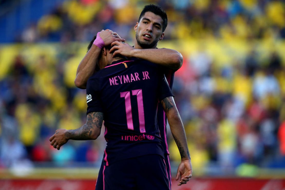 Neymar (3) y Luis Suárez (1) fueron los anotadores del Barcelona.