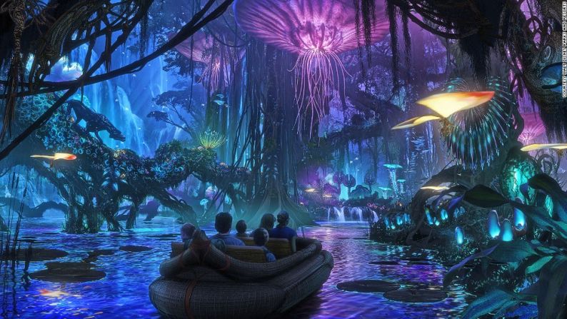 ‘Pandora: el Mundo de Avatar’ (Florida) — Reimaginando la exuberante y frondosa luna de Avatar, el parque temático Pandora será una adición al ya existente Animal Kingdom de Disney en el Walt Disney World Resort en Florida.