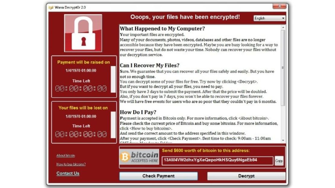 La Policía europea sostiene que no deberías pagar el rescate si fuiste afectado por el ciberataque WannaCry.