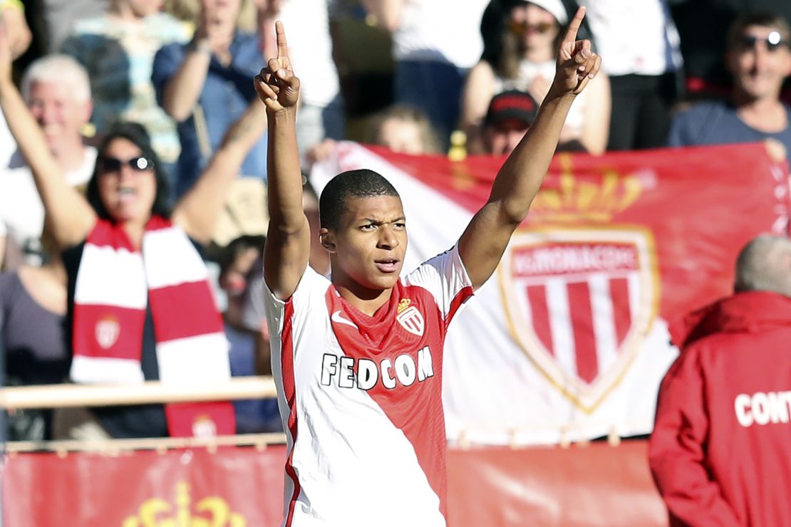 Kylian Mbappé, delantero del Mónaco.