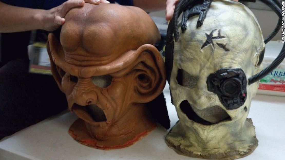 Las máscaras de maquillaje para "Star Trek: The Next Generation”, diseñadas por Michael Westmore.