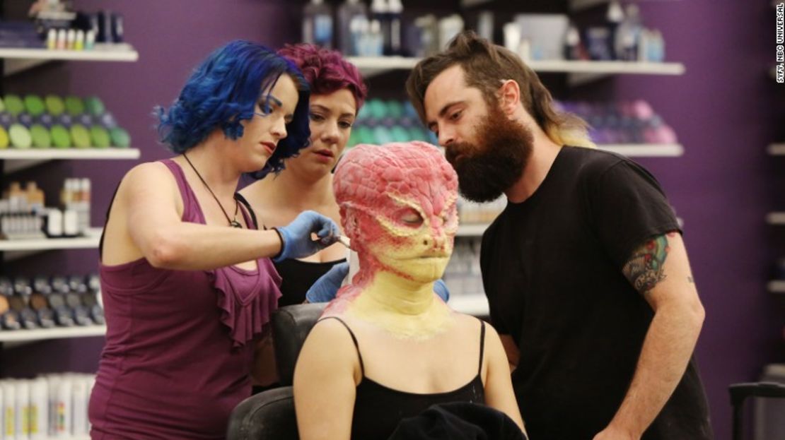 La creación de un extraterrestre en la serie del canal SyFy “Face Off”.