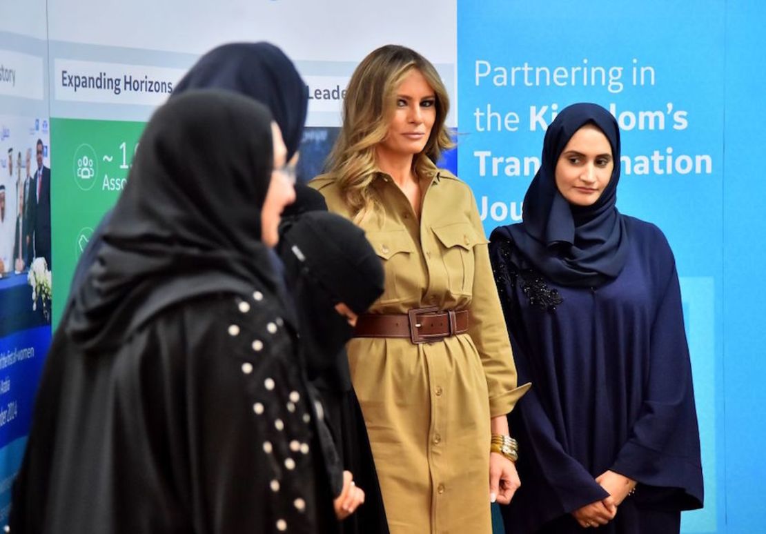 Melania Trump en Arabia Saudita.