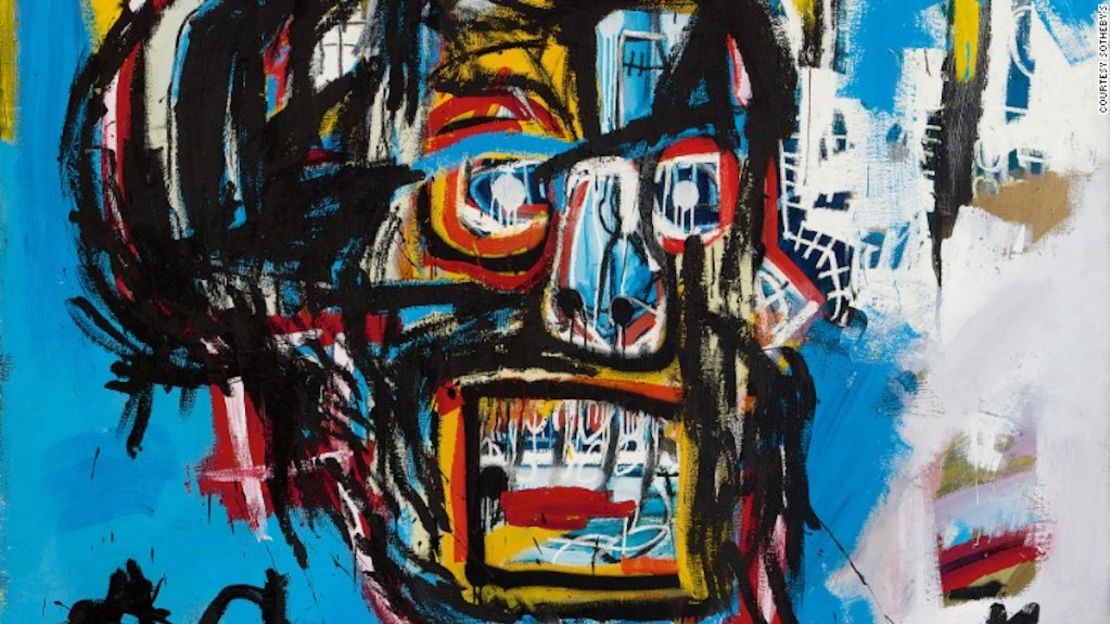 El cuadro sin título del artista neoyorquino Jean-Michel Basquiat (1960-1988) fue vendido por 110,5 millones de dólares.